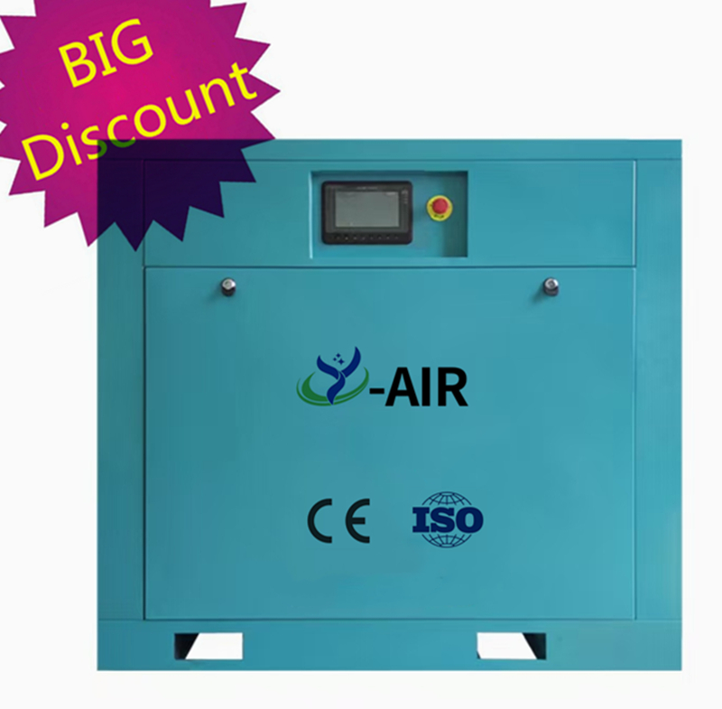 22kW 30hp 7bar Factory Manufacturer Germany Host IE4 High Efficiency Low Speed PM VSD One Stage Screw Air Compressor