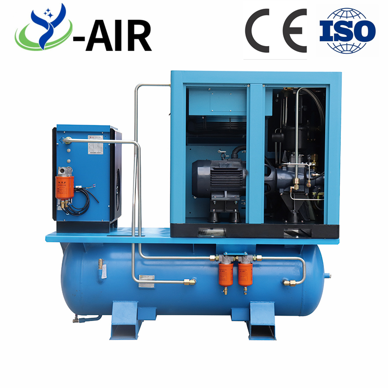 Made in china manufacturer industrial screw air compressor 500L 10hp 380V CE certified industry air compressor price