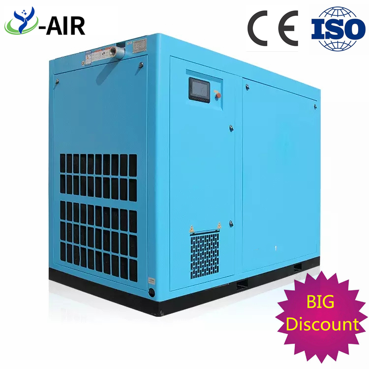75KW 100HP 110KW 150HP two stage high pressure screw air compressor Direct Drive industrial air compressor