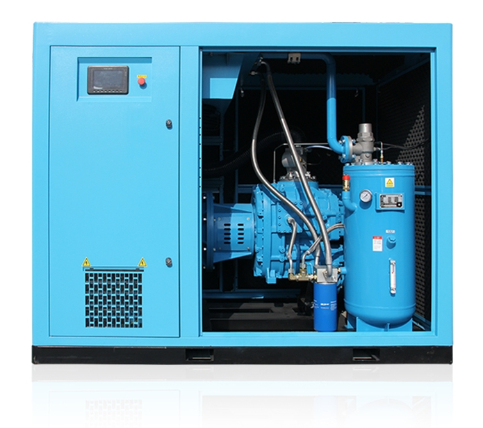 75KW 100HP 110KW 150HP two stage high pressure screw air compressor Direct Drive industrial air compressor