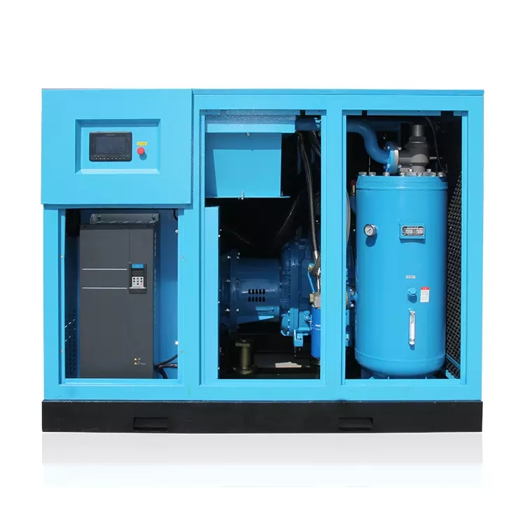 75KW 100HP 110KW 150HP two stage high pressure screw air compressor Direct Drive industrial air compressor