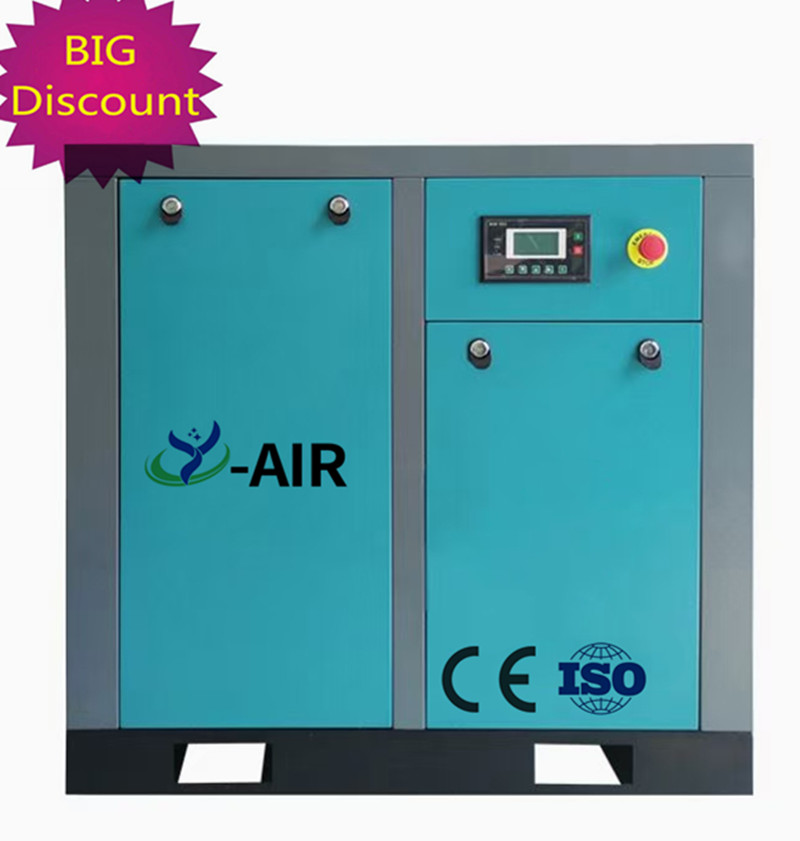 (20 years Made in china factory) rotary Screw type Air Compressor Industrial 15kw 8bar 10bar 12bar 16bar High Efficiency 30% Energy Saving Compressors Suppliers CE&ISO         