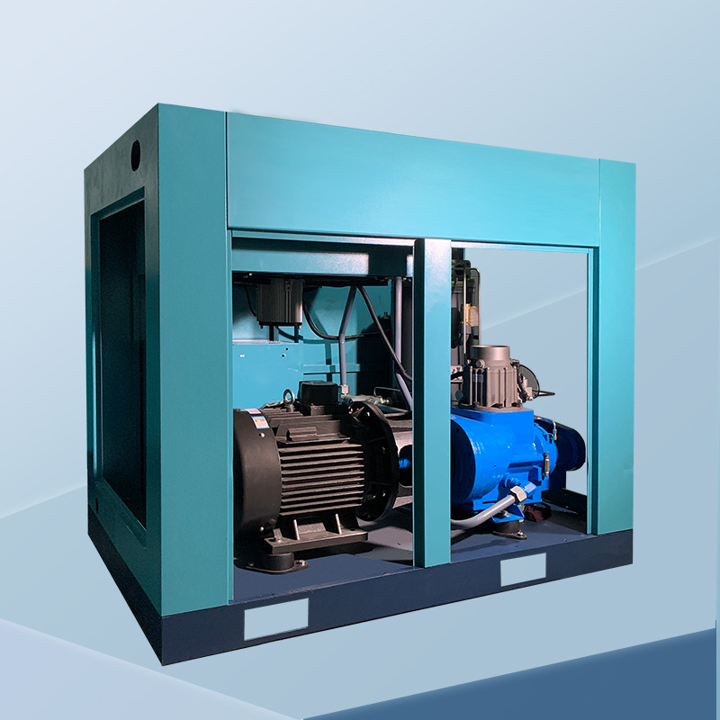 2/Two stage air compressor 90kw 125hp high pressure screw air compressor industrial direct air compressor 